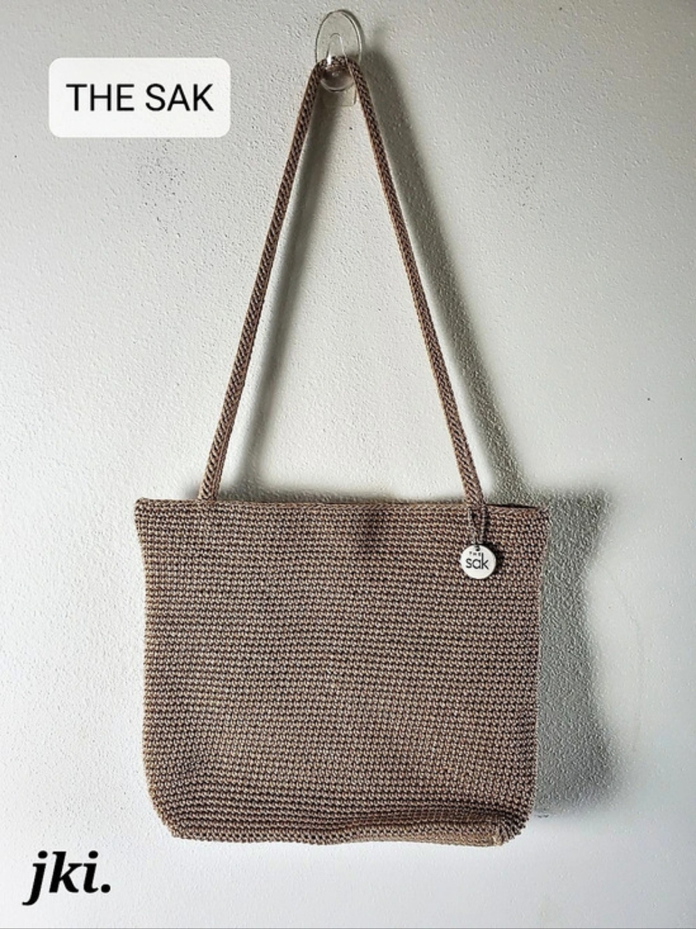 The Sak Casual Classics Crochet Tote Woven Tan/Brown